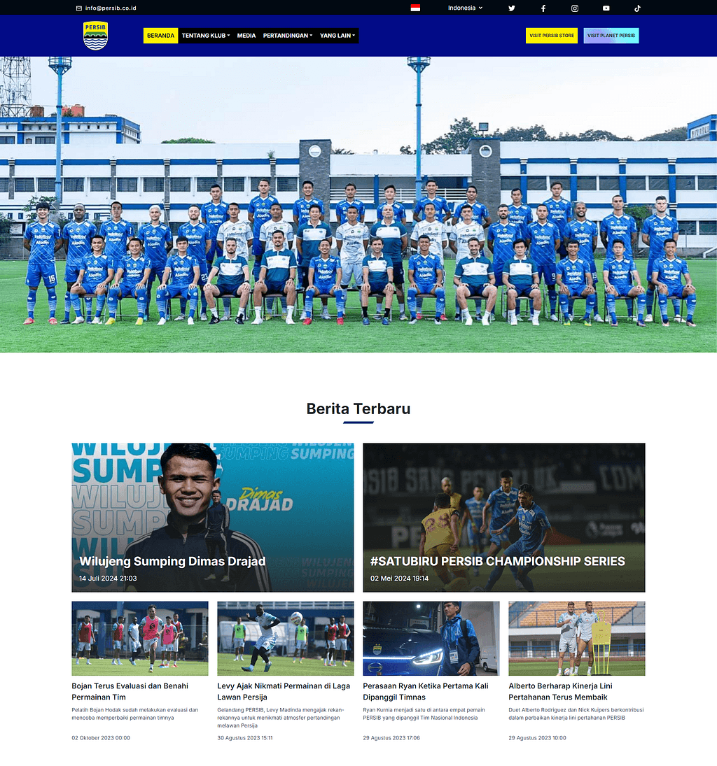 Transforming the Game: Improving UX & UI for PERSIB’s Official Website